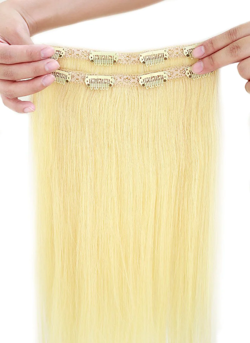 120g / 160g / 220g Full Head Set Clip-In Natural Hair Extensions