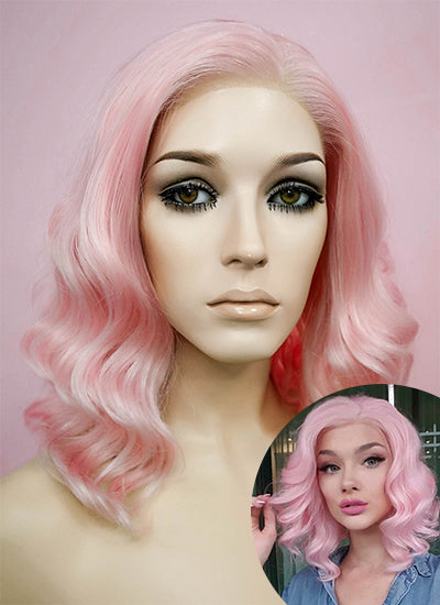 24" Straight Dark Burgundy Lace Front Synthetic Wig LF1241