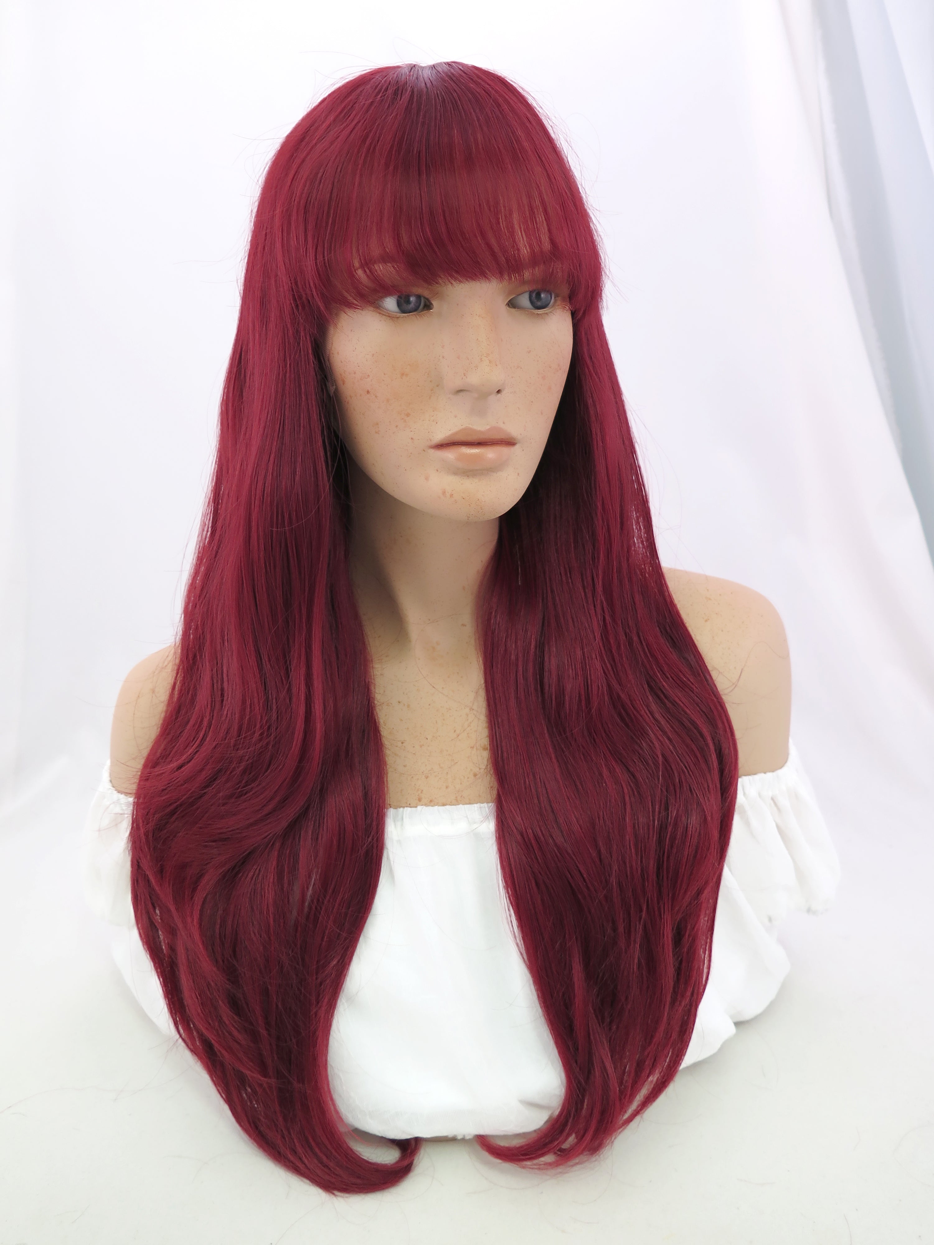 24" Wavy Light Ash Blonde Lace Front Synthetic Wig LF101