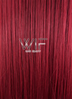 31" Straight Red Synthetic Wig CG47