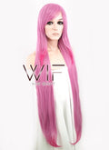 39" Straight Mixed Pink Synthetic Wig CM050