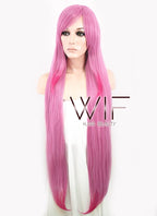 39" Straight Mixed Pink Synthetic Wig CM050
