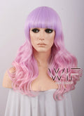 Long Curly Pink Mixed Purple Fashion Wig CM088
