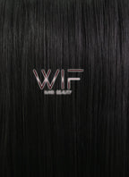 24" Straight Black Synthetic Wig CM101