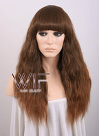 Long Curly Brown Fashion Wig CM103