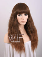 Long Curly Brown Fashion Wig CM103