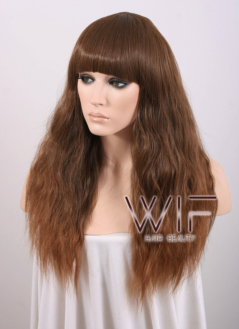 Long Curly Brown Fashion Wig CM103