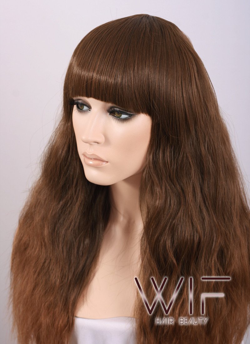 Long Curly Brown Fashion Wig CM103