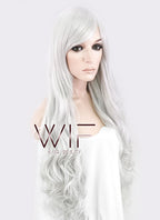 31" Wavy Grey Synthetic Wig CM145