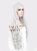 31" Wavy Grey Synthetic Wig CM145