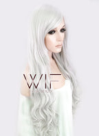 31" Wavy Grey Synthetic Wig CM145