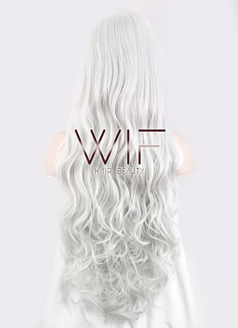 31" Wavy Grey Synthetic Wig CM145