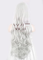 31" Wavy Grey Synthetic Wig CM145