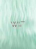 28" Wavy Light Green Synthetic Wig CM157