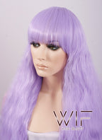 70cm Heat Resistant Long Wavy Light Purple Pastel Fashion Hair Wig CM159