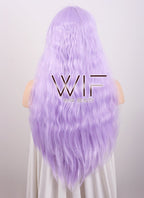 70cm Heat Resistant Long Wavy Light Purple Pastel Fashion Hair Wig CM159