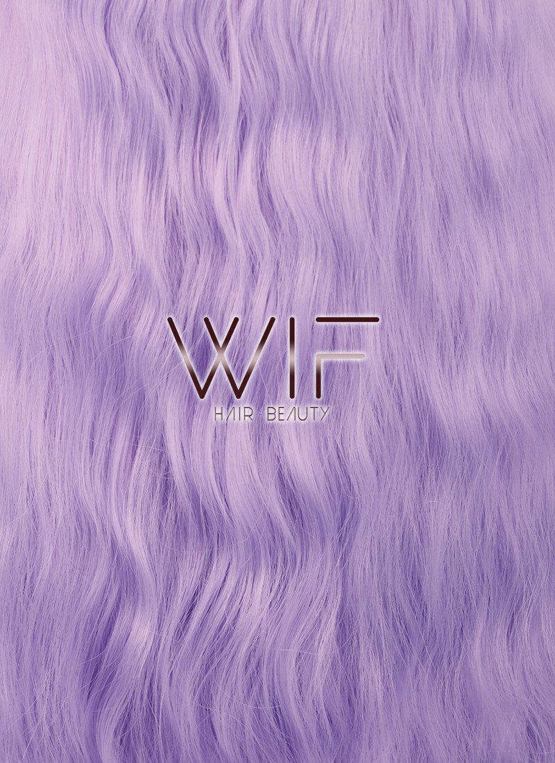 70cm Heat Resistant Long Wavy Light Purple Pastel Fashion Hair Wig CM159