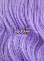 24" Wavy Light Purple Synthetic Wig CM163