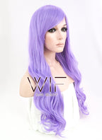 24" Wavy Light Purple Synthetic Wig CM163