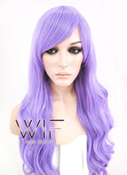 24" Wavy Light Purple Synthetic Wig CM163