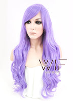 24" Wavy Light Purple Synthetic Wig CM163