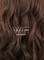 24" Wavy Dark Brown Synthetic Wig CM175