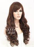 24" Wavy Dark Brown Synthetic Wig CM175
