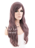 24" Wavy Mixed Purple Synthetic Wig CM181