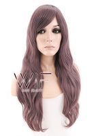 24" Wavy Mixed Purple Synthetic Wig CM181