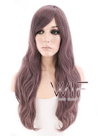 24" Wavy Mixed Purple Synthetic Wig CM181