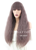 30" Wavy Ash Purple Synthetic Wig CM089