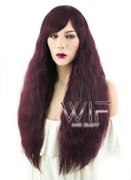 31" Wavy Reddish Brown Synthetic Wig CM140