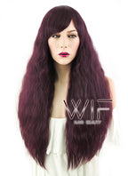 31" Wavy Reddish Brown Synthetic Wig CM140