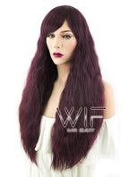 31" Wavy Reddish Brown Synthetic Wig CM140