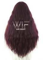 31" Wavy Reddish Brown Synthetic Wig CM140
