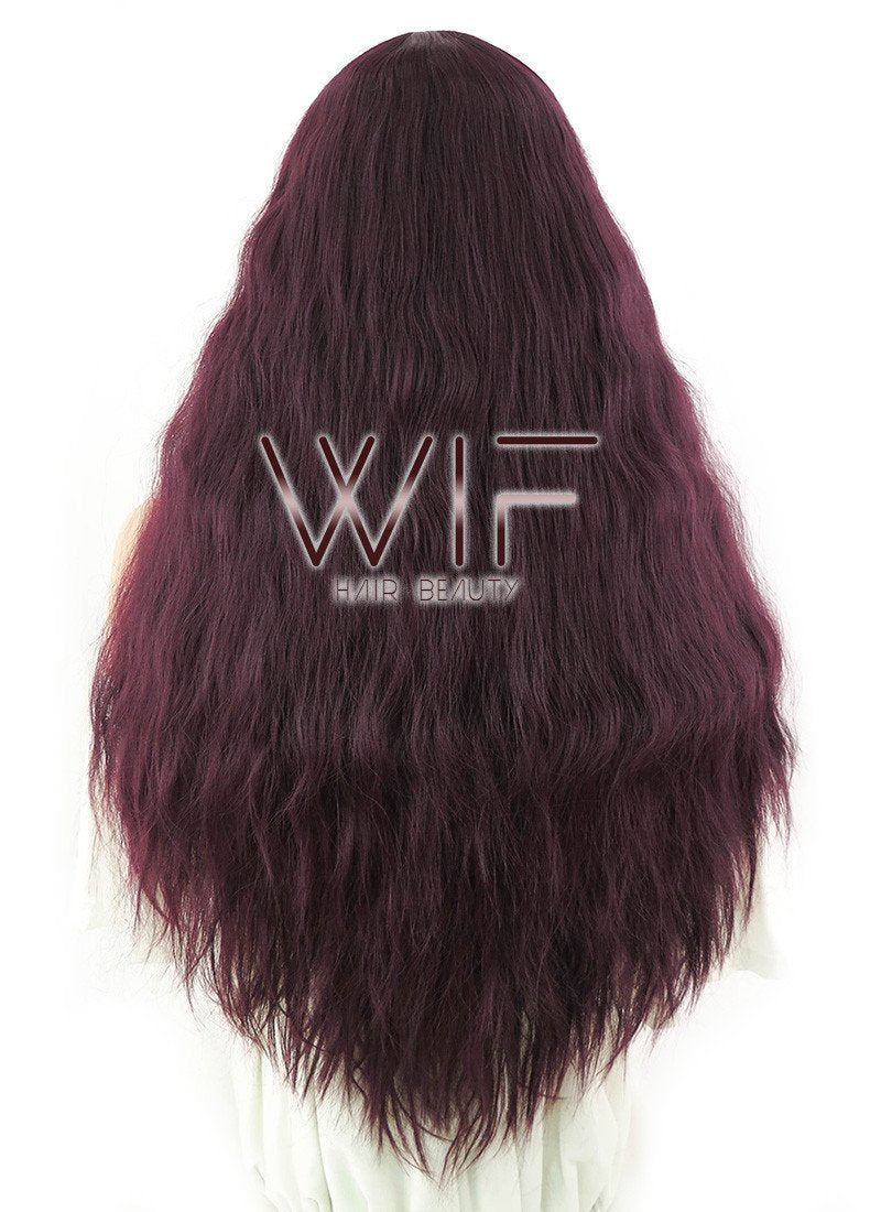 31" Wavy Reddish Brown Synthetic Wig CM140