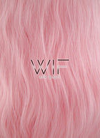 28" Long Curly Pink Fashion Synthetic Hair Wig CM201