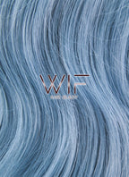 24" Wavy Two Tone Blue Synthetic Wig CM205