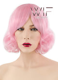 10" Wavy Pink Synthetic Wig CM206