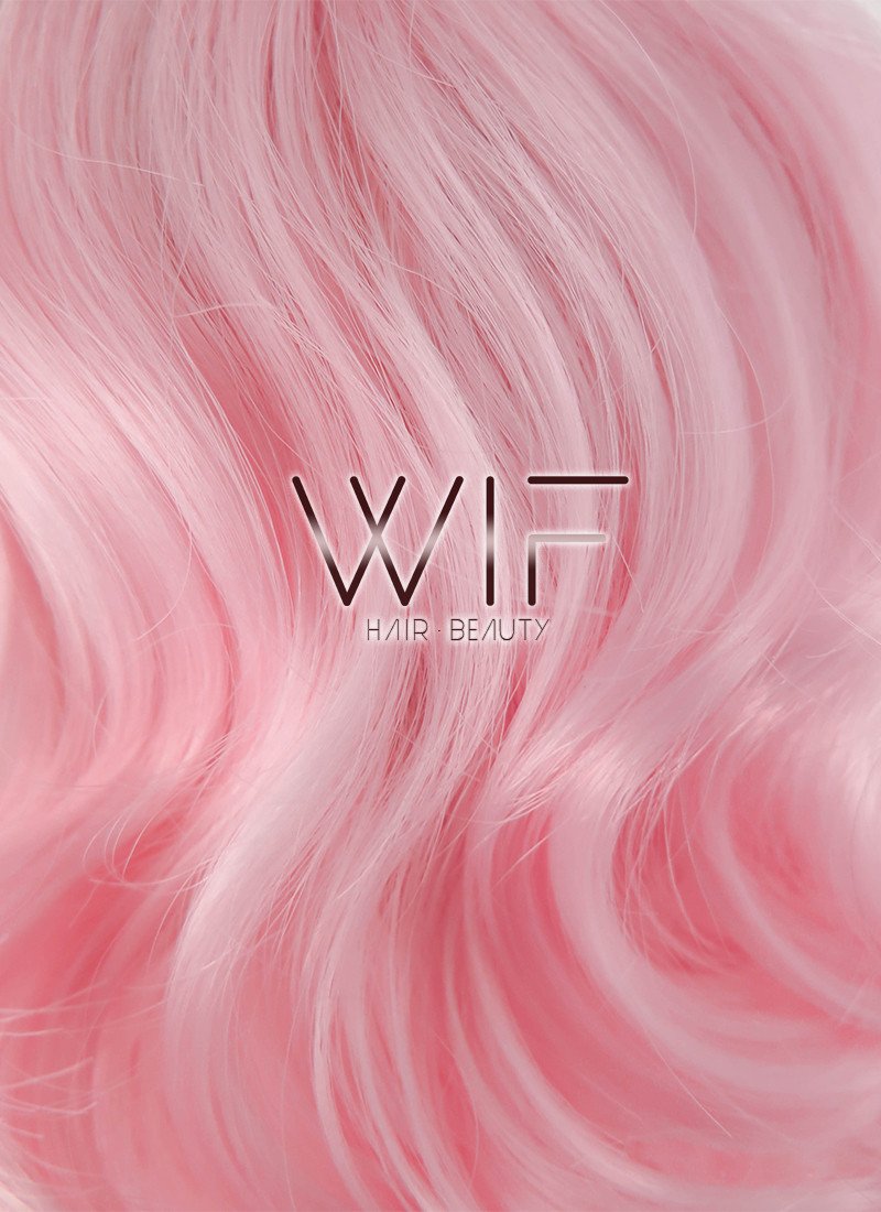 10" Short Curly Pink Fashion Synthetic Hair Wig CM206
