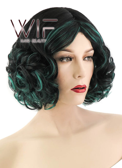 12" Short Layered White Fashion Synthetic Hair Wig CM207