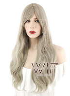 22" Wavy Ash Blonde Synthetic Wig CM209