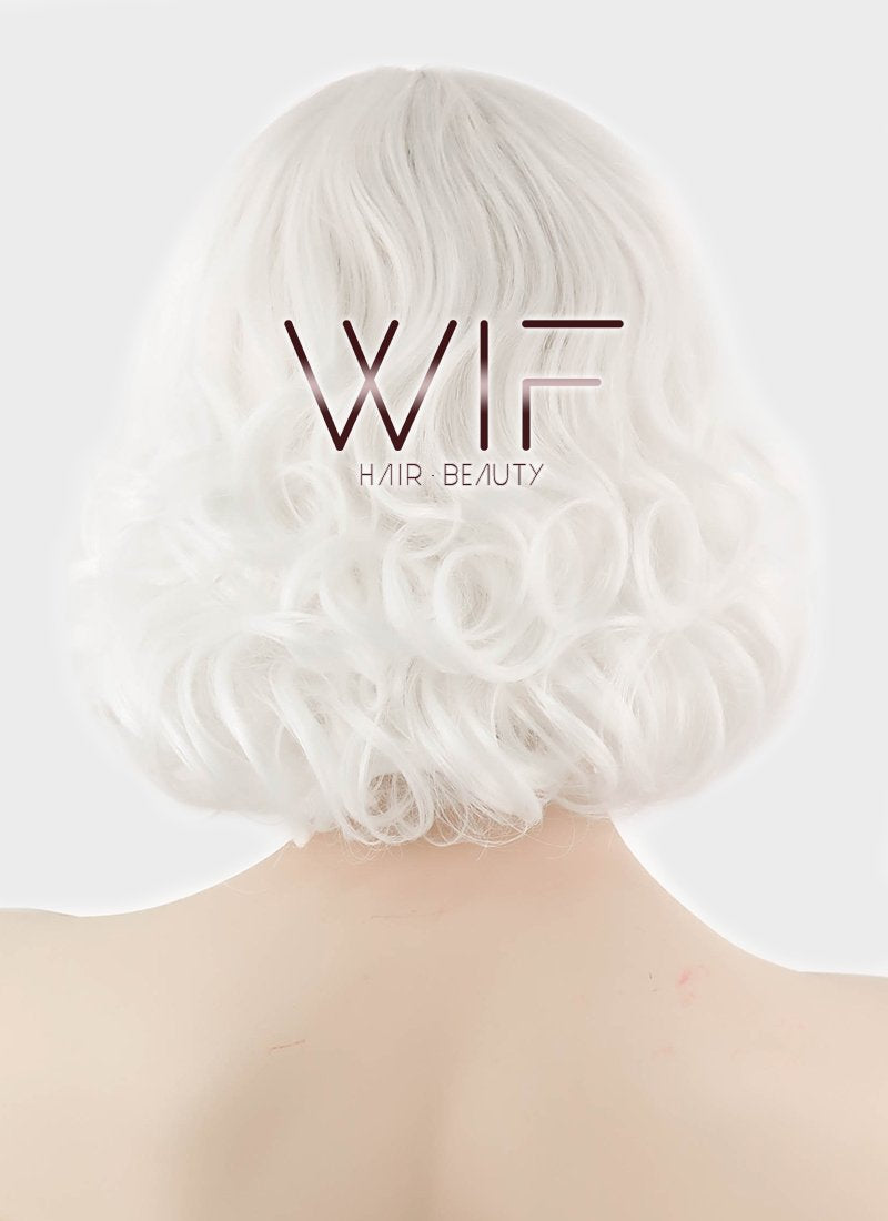 10" Wavy White Synthetic Wig CM210