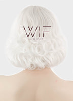 10" Wavy White Synthetic Wig CM210