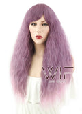 18" Wavy Two Tone Purple Synthetic Wig CM211
