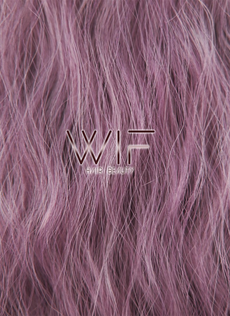 18" Long Curly Two Tone Purple Fashion Synthetic Hair Wig CM211