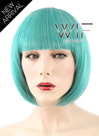 10" Straight Turquoise Synthetic Wig CM216