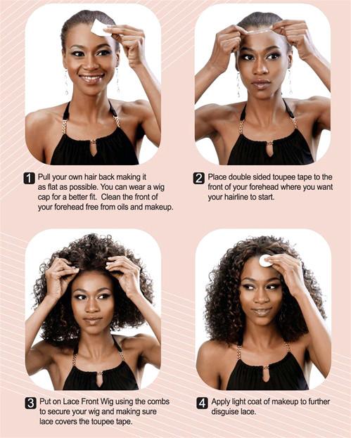 24" Long Straight Dark Brown Lace Front Synthetic Wig