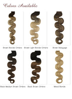 20" 180g Halo Natural Hair Flip-In Extensions - wifhair