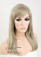 Medium Wavy Ash Blonde Fashion Wig EY149